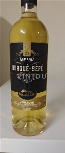 Sydväst Jurançon Domaine Burgué-Séré Sélection Hommage 2018