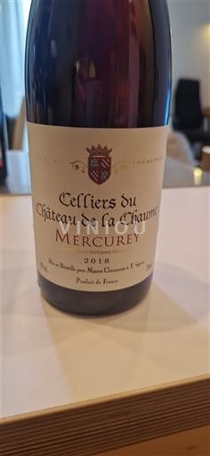 Borgoña Mercurey Château Cellier du Château de la Chaume 2018