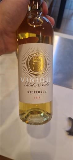 Bordéus Sauternes Soleil d'Arche 2012