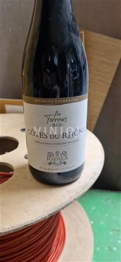 Rhônen laakso Côtes-du-rhône Artisans Vignerons Les Terroirs Bio 2020