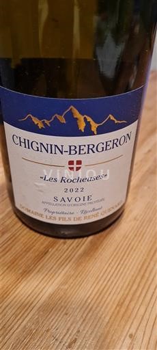 Savoja in Bugey Chignin-Bergeron Domaine Les Fils de René Quenard Les Rocheuses 2022