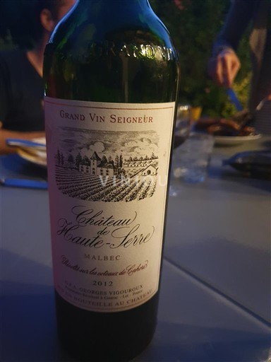 Sudoeste Cahors Château Haute-Serre Grand Vin Seigneur 2012