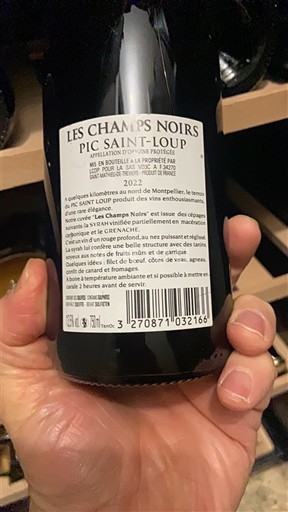 Languedok Pic-saint-loup Les Champs Noirs 2022