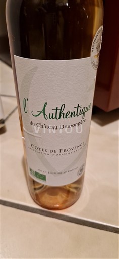 Rượu vang Rosé sec l'Authentique Château Monpère 2023 Pháp Provence Côtes-de-Provence AOC