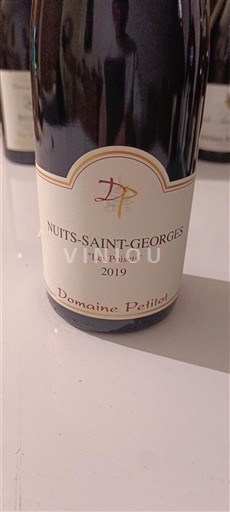 Burgundy Nuits-Saint-Georges Domaine Petitot Les Poisets 2019