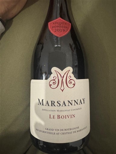 Burgundy Marsannay Château Marsannay Le Boivin 2019