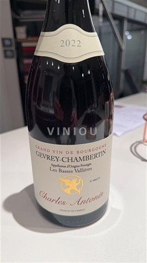 Burgund Gevrey-Chambertin Charles Antonin Les Basses Vaillère 2022