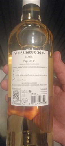 Languedoc y Rosellón País de Oc Vin Primeur 2025