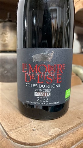 Rhônetal Côtes du Rhône Vignobles David Le Moulin de l'Isle 2022