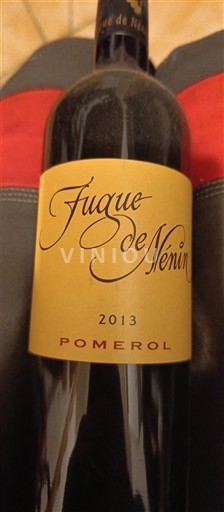Bordeaux Pomerol Nénin Fugue de Nénin 2013