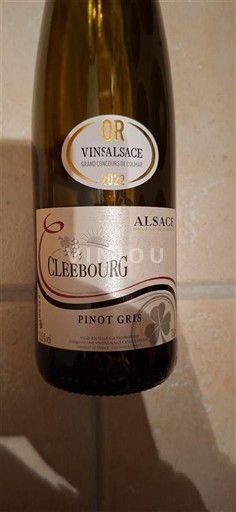 Vina Blanc sec Cleebourg 2021 Francija Alzacija Vin de France