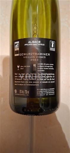 Alsacia Thierry Fafrer Vieilles Vignes 2023