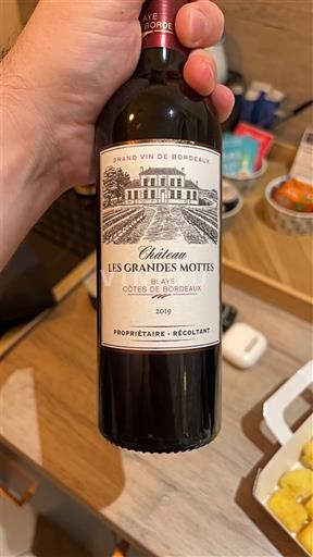 Burdeos Blaye-Côtes de Burdeos Château Les Grandes Mottes 2019