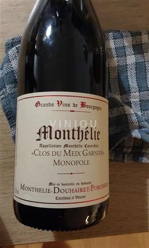 Burgundy Monthélie Monthélie-Douhairet-Porcheret Clos du Meix Garnier Monopole Non-Vintage
