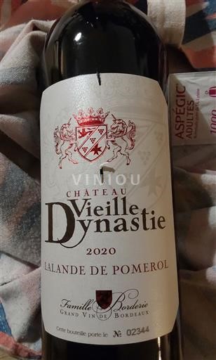 Bordeaux Lalande-de-Pomerol Château Vieille Dynastie 2020