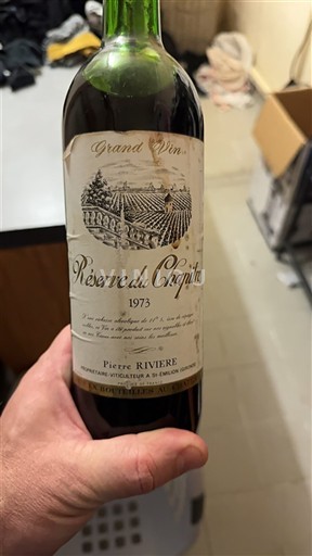 Bordeaux Pierre Riviere Réserve du Chapitre 1973