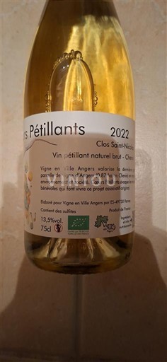 Loire Valley Crémant de Loire Clos Saint-Nicolas 2022