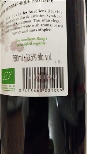 Provence, Lower Rhône Valley, Corsica Mediterranean Les Auréliens Rouge 2019