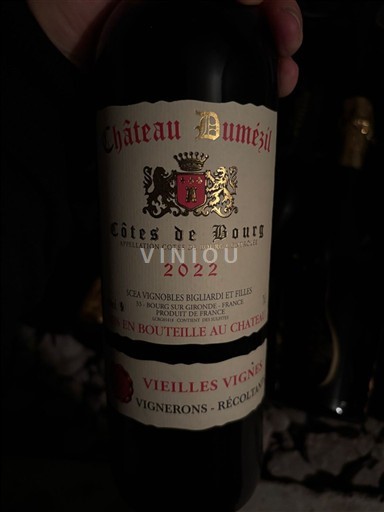 Burdeos Côtes-de-bourg Château Mezil Vieilles Vignes 2022