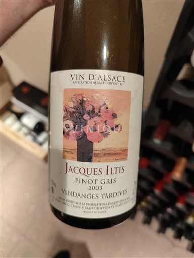 Alsacia Vendanges Tardives Jacques Iltis 2003