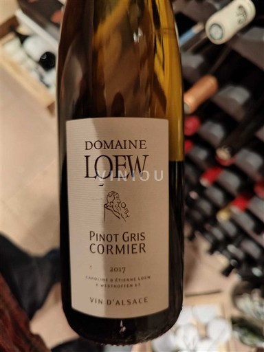 Alsacia Domaine Loew Pinot Gris Cormier 2017