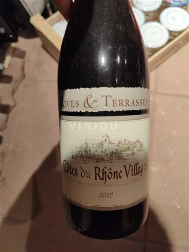 Rhône-dalen Côtes-du-Rhône-Villages Rives & Terrasses 2012