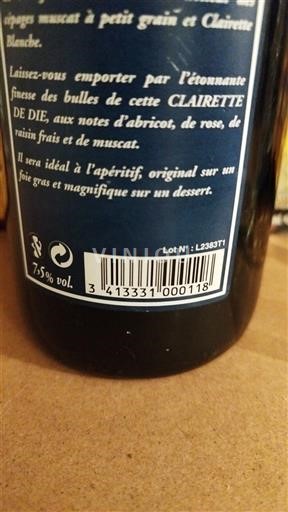 Rhônetal Clairette de Die Cuvée César Ohne Jahrgang