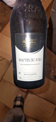 Jura Macvin du Jura Domaine Jean-Yves Vappillon 2023