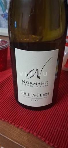 Burgundy Pouilly-Fuissé Normand Sylvaine & Alain 2019