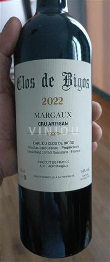 Bordoja Margaux Clos de Bigos 2022
