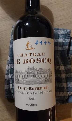 Bordeaux Saint-Estèphe Cru Bourgeois Exceptionnel Château Le Boscq 2018