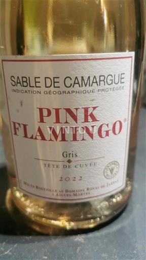 Languedoc in Roussillon Camargue pesek Domaine Royal de Jarras Pink Flamingo Gris Tête de 2022