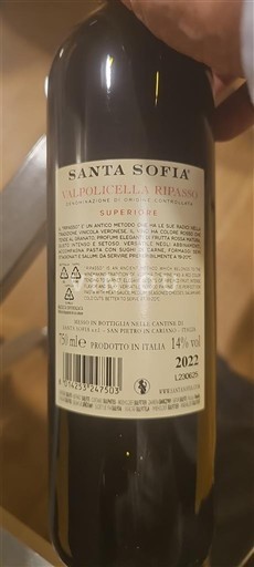 Veneto Valpolicella Ripasso Santa Sofia 2022