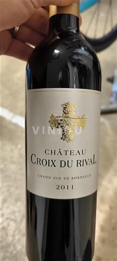 Bordeaux Lussac-saint-émilion Château Croix du Rival 2011