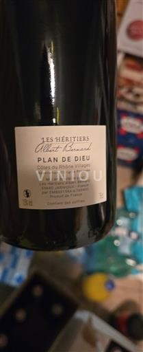Rhônevallei Côtes-du-rhône-villages Les Héritiers Albert Bernard Plan de Dieu Niet-geïntegreerd