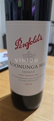 South Australia Not Specified Penfolds Koonunga Hill Shiraz 2023
