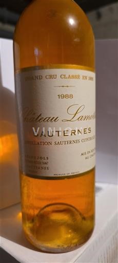 Bordeaux Sauternes Château Lamothe 1988