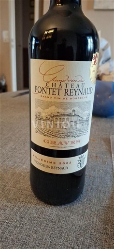 Bordeaux Graves Château Pontet Reynaud 2022