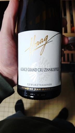 Alsasko Gewürztraminer Grand Cru Domaine Jean-Marie Haag ZINNKOEPFLE 2021