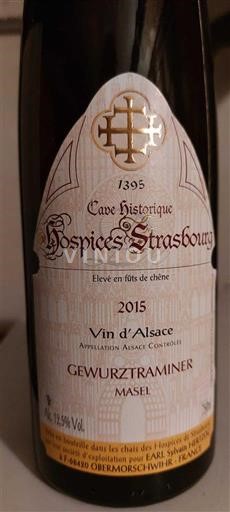 Alsacia Cave Historique des Hospices de Strasbourg Gewurztraminer "Masel" 2015