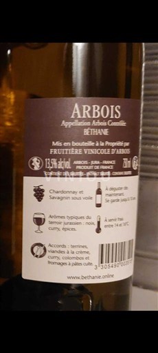 Jura Arbois Fruitière Vinicole d'Arbois Béthane 2020