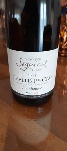 Burgundi Chablis Premier Cru Domaine Séguinot & Filles Fourchaume 2023