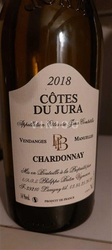 Jura No se traduce. EARL Philippe Bélin Bagnard 2018