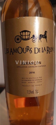 Sudoeste Jurançon La Confrérie du Jurançon Les Amours de la Reine 2016