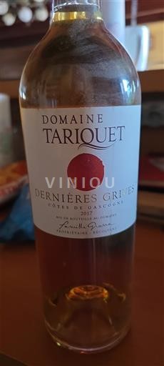 Lounais-Ranska Gascognen rinteet Domaine Tariquet Dernières Grives 2017
