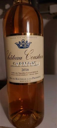 Bordeaux Cadillac Château Cousteau 2016