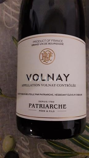 Burgundy Volnay Patriarche Père & Fils 2017