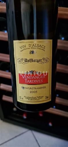 Alsace Ospecificerad Vendanges Tardives Wolfberger Vendanges Tardives 2005