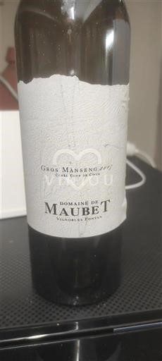 Sydväst Côtes de Gascogne Domaine Maubet Gros Manseng Sélection Parcellaire Icke årgångsbetecknad