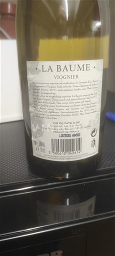 Languedoc y Rosellón País de Oc Domaine La Baume Viognier Sin añada